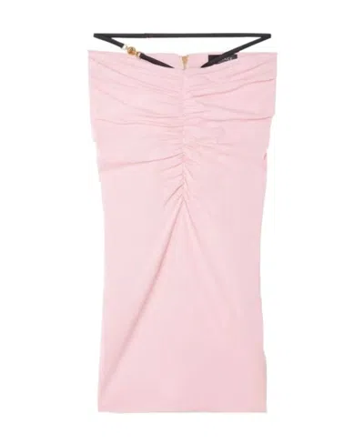 Versace Medusa Detail Skirt In Pink