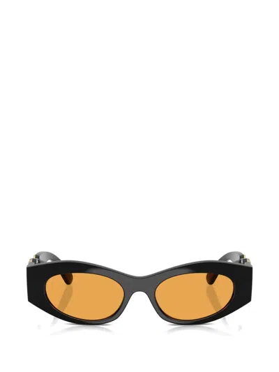 Versace 0ve4480u Angular Black Sunglasses In Multi