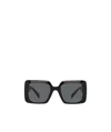 Versace 54mm Rectangle Sunglasses In Gray