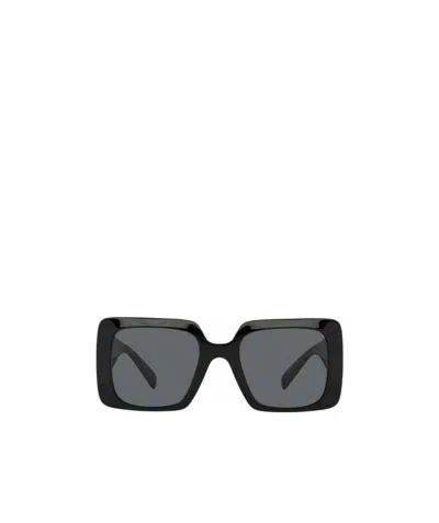 Versace Medusa-detail Sunglasses In Gray