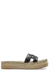 Versace Medusa-detailed Open-toe Slides In Black