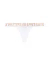 Versace Greca Border Stretched Thong In White