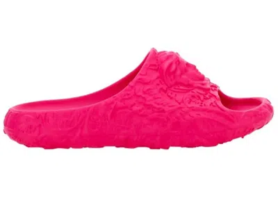 Pre-owned Versace Medusa Dimension Slide (women's) Sneakers In Pink