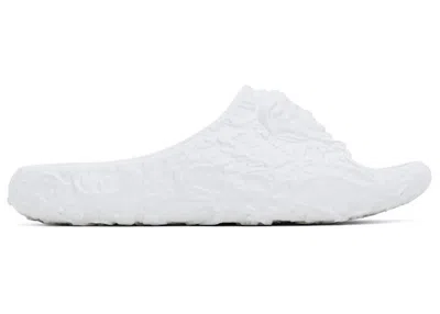 Pre-owned Versace Medusa Dimension Slide (women's) Sneakers In White