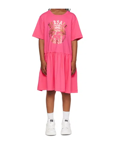 Versace Medusa Dress In Pink