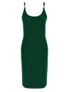 Versace Embellished-strap Midi Dress In Green