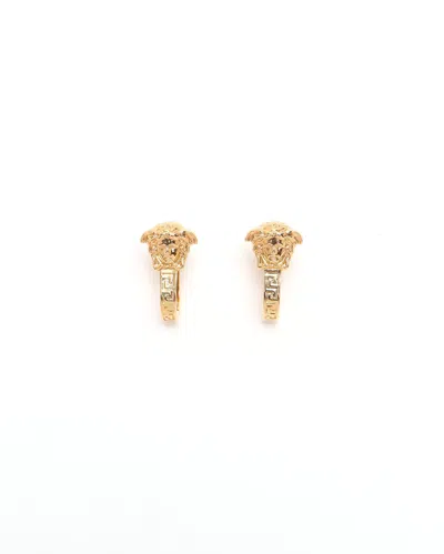 Versace Medusa Earrings In Gold