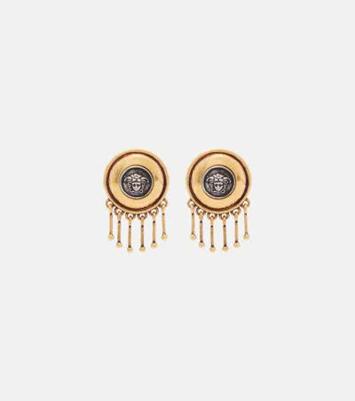 Versace Medusa Earrings In Gold