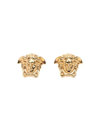 Pre-owned Versace Medusa Earrings In Gold