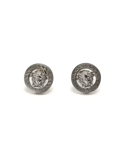 Versace Medusa Earrings In Silver