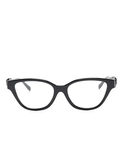 Versace Kids' Medusa-embellished Cat-eye Glasses In Black