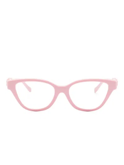 Versace Kids' Medusa-embellished Cat-eye Glasses In Pink