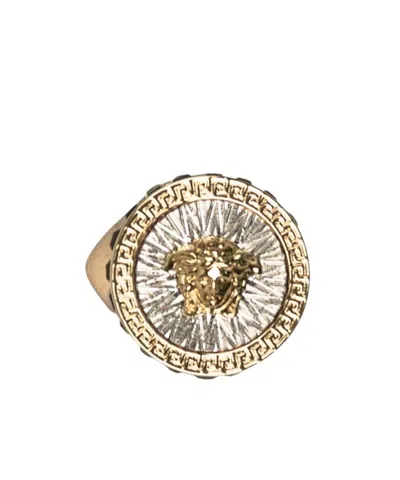 VERSACE VERSACE MEDUSA EMBELLISHED RING