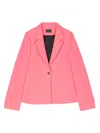 Versace Medusa-embellished Single-breasted Blazer In Pink