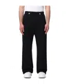 Versace Medusa-embellished Straight Trousers In Black