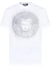 Versace Medusa-embellished T-shirt In 白色