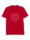 Versace Medusa Embellished T-shirt In Red