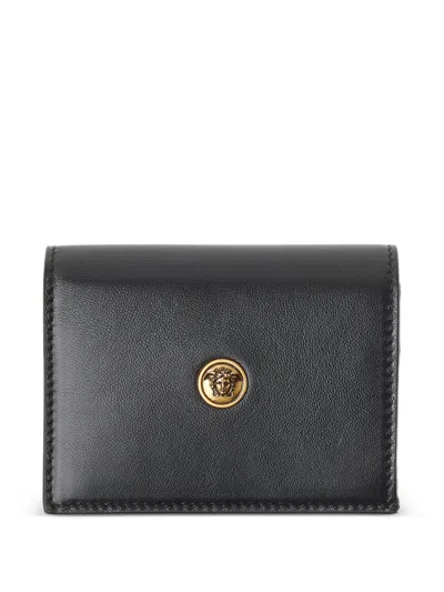 Versace Medusa Emblem Wallet In Black