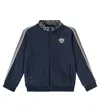 Versace Medusa Zip-up Jacket In Blue