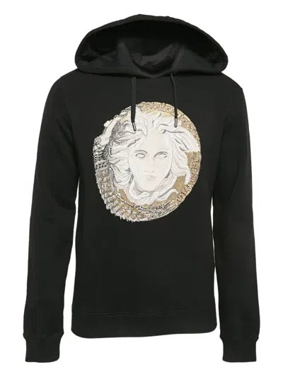 Pre-owned Versace Medusa-embroidered Hoodie