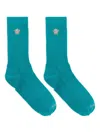 Versace Embroidered Medusa Ribbed Socks