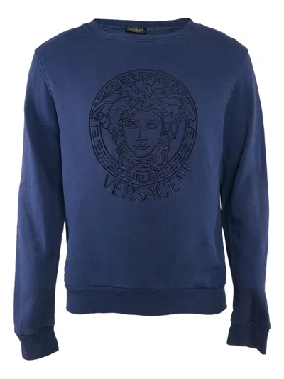 Pre-owned Versace Medusa-embroidered Sweatshirt