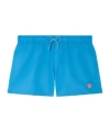 Versace Medusa-embroidered Swim Shorts In Blue