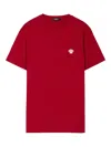 Versace Medusa-embroidered T-shirt In Red