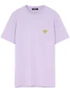 Versace Medusa-embroidered T-shirt In 紫色