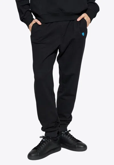 VERSACE MEDUSA EMBROIDERED TRACK PANTS