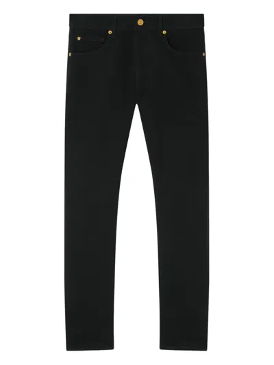 Versace Medusa-embroidery Jeans In Multi