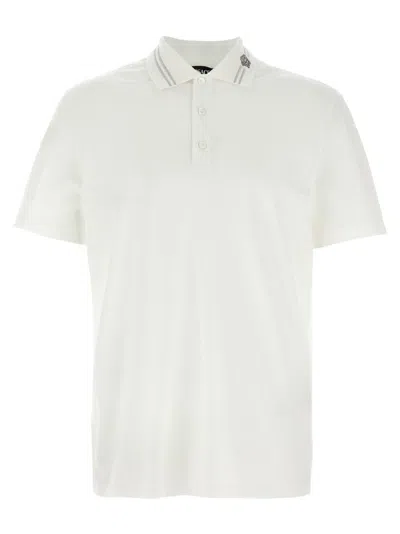 Versace Medusa Embroidery' Polo Shirt In White