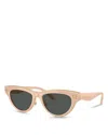 Versace Medusa Essence Cat Eye Sunglasses, 52mm In Nude