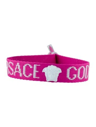 Pre-owned Versace Medusa Festival Bangle Bracelet, 8.75" In Multi