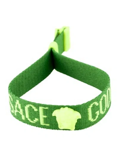 Pre-owned Versace Medusa Festival Bangle Bracelet, 8.75" In Multi
