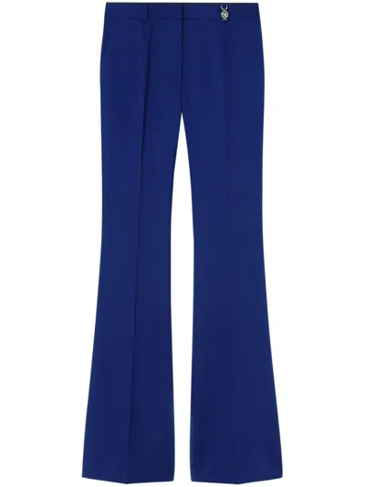 Versace Medusa Flared Trousers In Blue