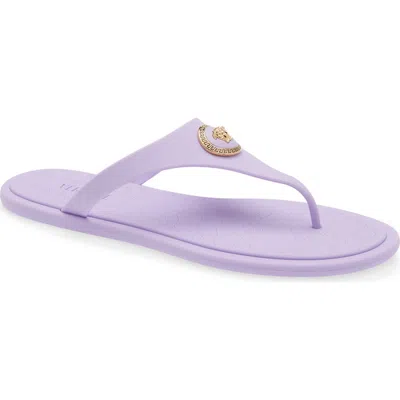 Versace Medusa Flip Flop In Purple