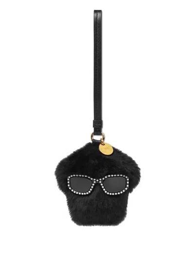Versace Medusa Fluffy Charm In Black
