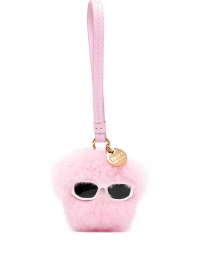 Versace Medusa Fluffy Charm In Pink