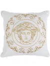 Versace Medusa Gala Cushion (45cm X 45cm)) In White