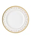 Versace Medusa Gala Gold Dinner Plate In White