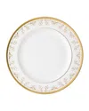 Versace Medusa Gala Gold Dinner Plate In White And Gold