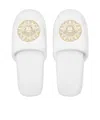 Versace Medusa Gala Slippers In White