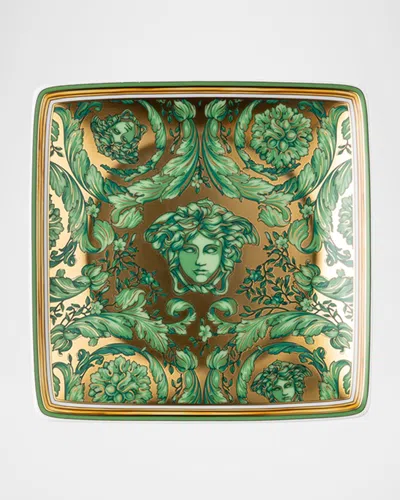 Versace Medusa Garland Green Canape Dish