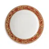 Versace Medusa Garland Rim Soup Bowl In Red