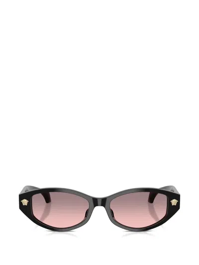 Versace Medusa Geometric Sunglasses In Black