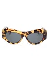 Versace Medusa Glam Sonnenbrille In Braun