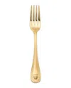 Versace Medusa Gold-plated Salad/dessert Fork In Gold