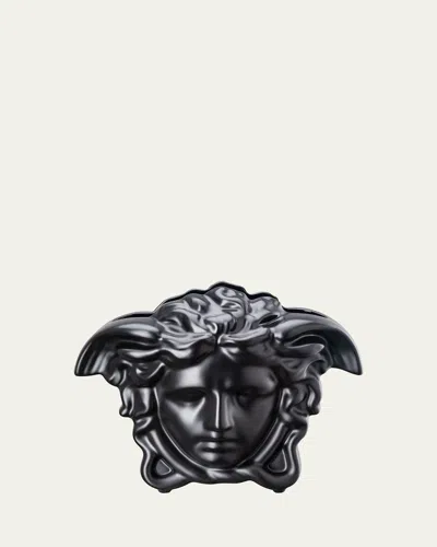 Versace Medusa Grande 8.3" Vase, Black