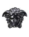 Versace Medusa Grande 8.3" Vase, Black In Black